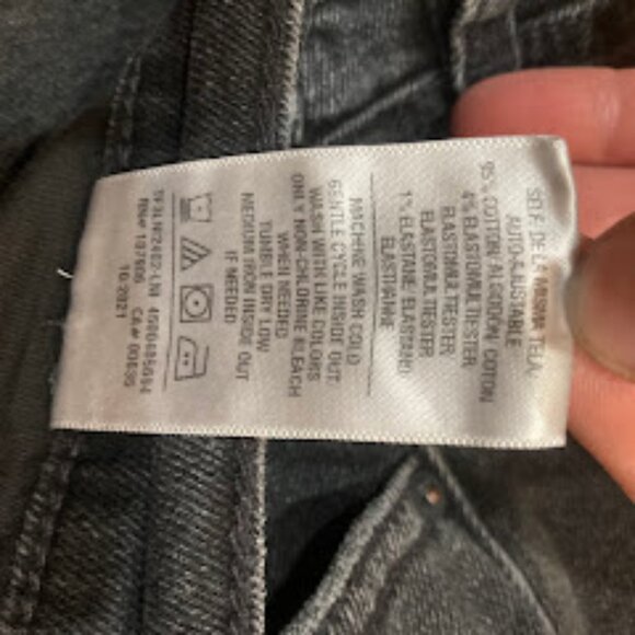 HUDSON | Zack Skinny Stretch Jeans Black Paint Splatter Distressed Denim Sz 42 - Picture 13 of 14